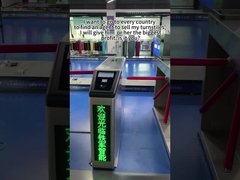 보안 삼각기 턴스틸 장벽 게이트 RFID 얼굴 인식 304 스테인리스 스틸 턴스틸