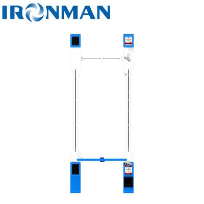 품질  SUS201 Stainless Steel AB Interlocking Turnstile - 10MM Tempered Glass Heavy-Duty Access Control 공장